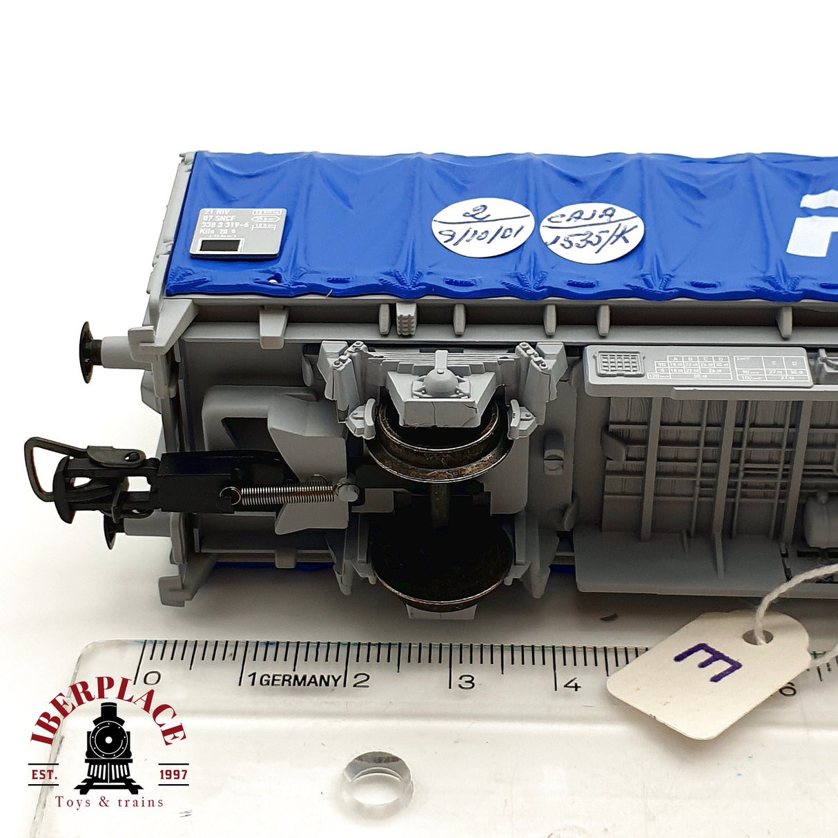 ♻️ DC Electrotren 1535K vagón de lona Fret SNCF K70 H0 escala 1:87 A28