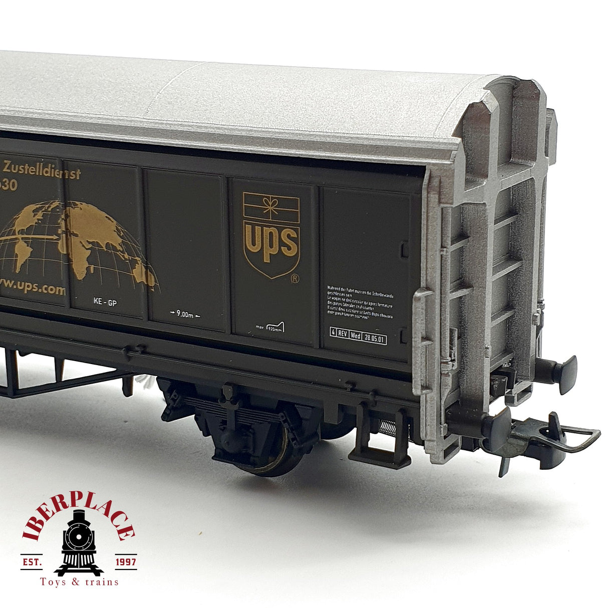 ♻️ DC Electrotren 1488K vagón cerrado tipo Hbis tt UPS DB H0 escala 1:87 A28