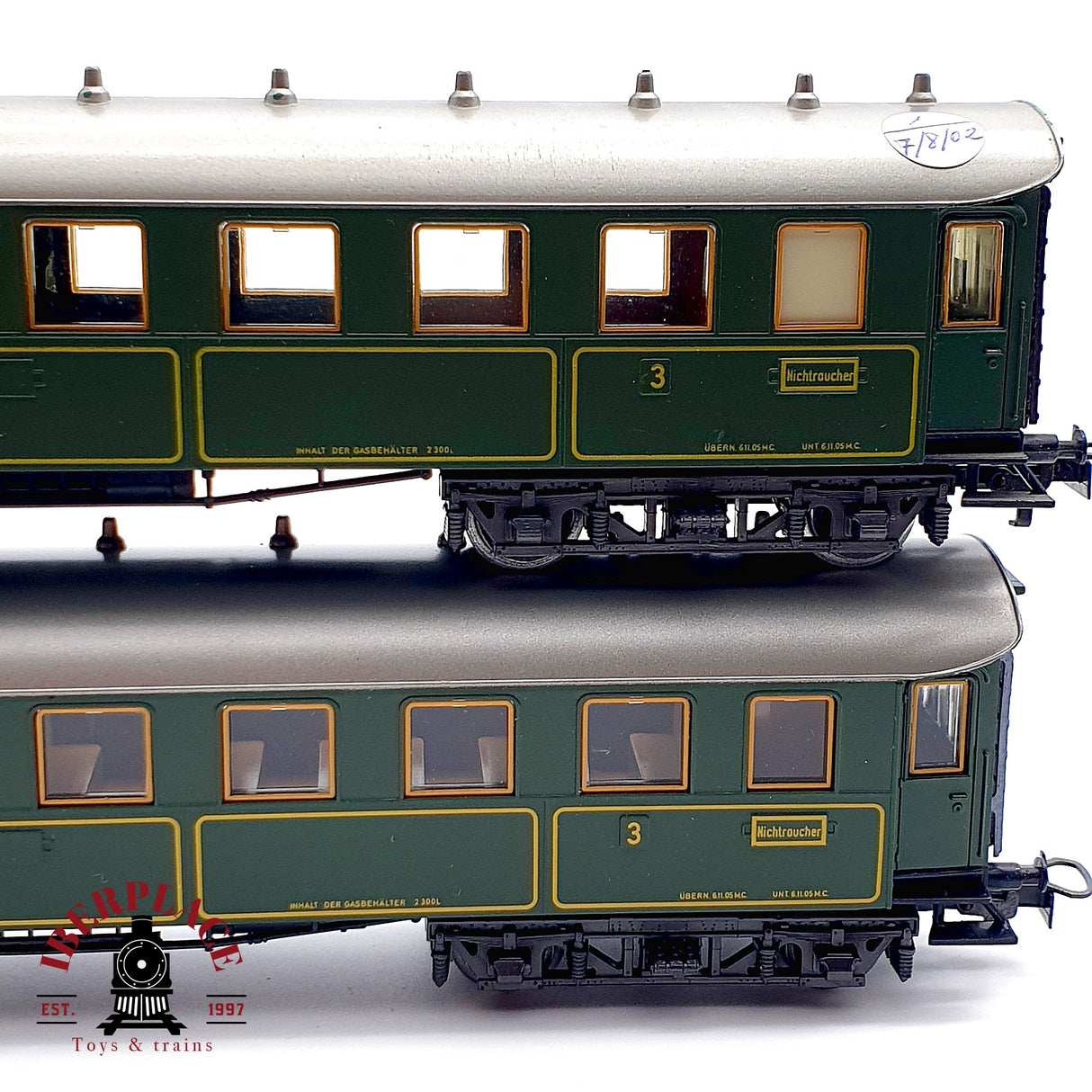 ♻️ 4x Märklin  4135 vagones pasajeros K.Bay.Sts.B Clase 3 H0 escala 1:87 A28