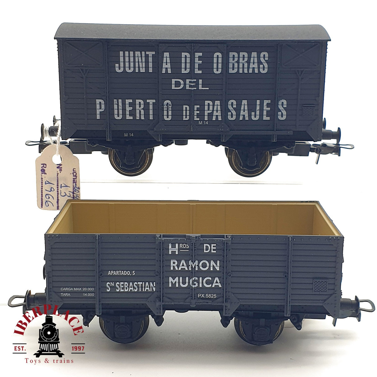 ♻️ DC Electrotren 2x 1967 1966 vagones Hermanos Ramon Mugica puerto pasajes RENFE H0 escala 1:87 A28