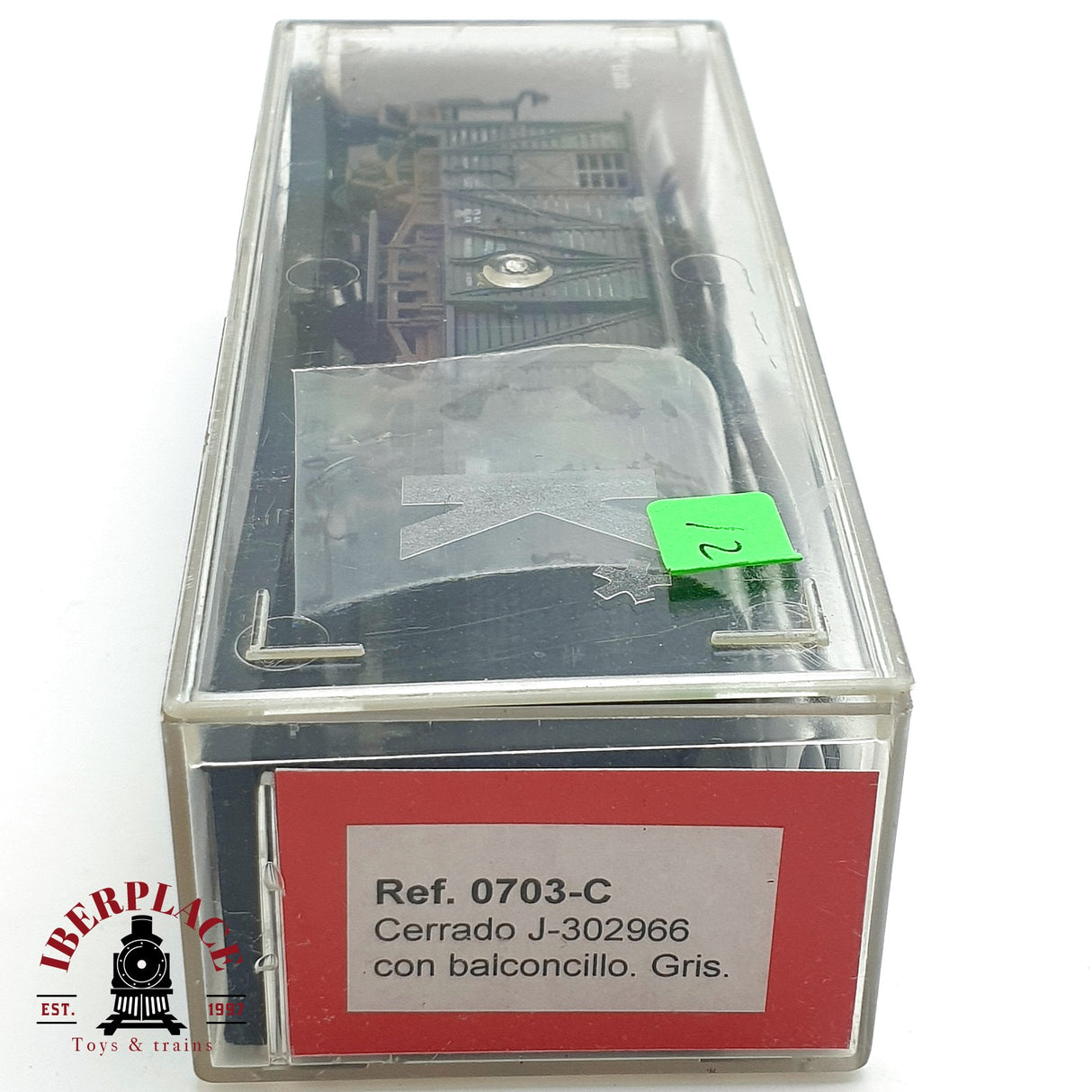 ♻️ DC KTrain 0703-C vagón cerrado con balconcillo envejecido RENFE H0 escala 1:87 A28