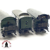 ♻️ 3x AC Märklin vagones pasajeros y equipajes 3291 3294 en metal H0 escala 1:87 A28