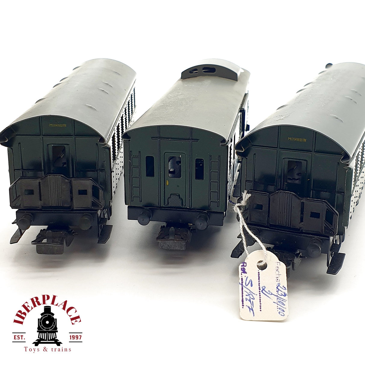 ♻️ 3x AC Märklin vagones pasajeros y equipajes 3291 3294 en metal H0 escala 1:87 A28