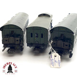 ♻️ 3x AC Märklin vagones pasajeros y equipajes 3291 3294 en metal H0 escala 1:87 A28