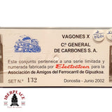 ♻️ DC Electrotren 1976 dos vagones General carbones RENFE RN H0 escala 1:87 A28
