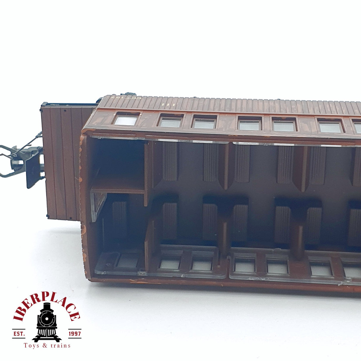 🆕 Mabar 💡 - Restos coche Norte CCfhv197 Carrocería, chasis, asientos, enganches y un bogie H0 escala 1:87