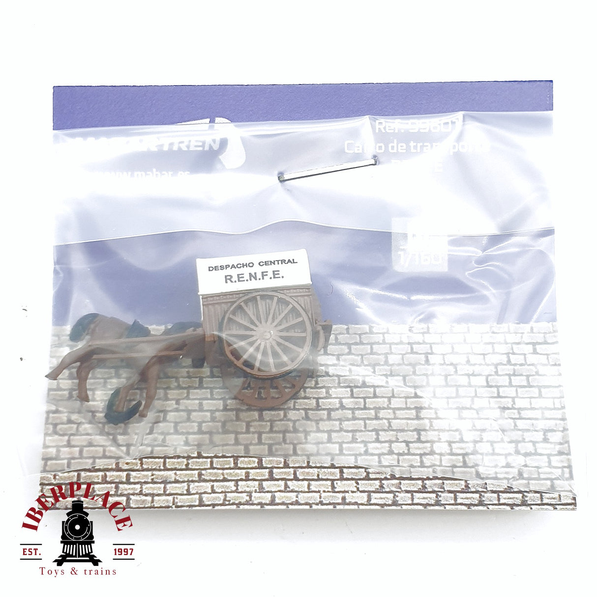 🆕 Mabar - 99601 Figura carruaje antiguo de transporte  RENFE despacho central N escala 1:160