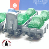 🆕 Mabar - 81403 Set de vagones plataforma MM borde bajo RENFE carga de coches con lona H0 escala 1:87