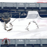 🆕 Mabar - 81400 Set de vagones plataforma MM borde bajo RENFE H0 escala 1:87