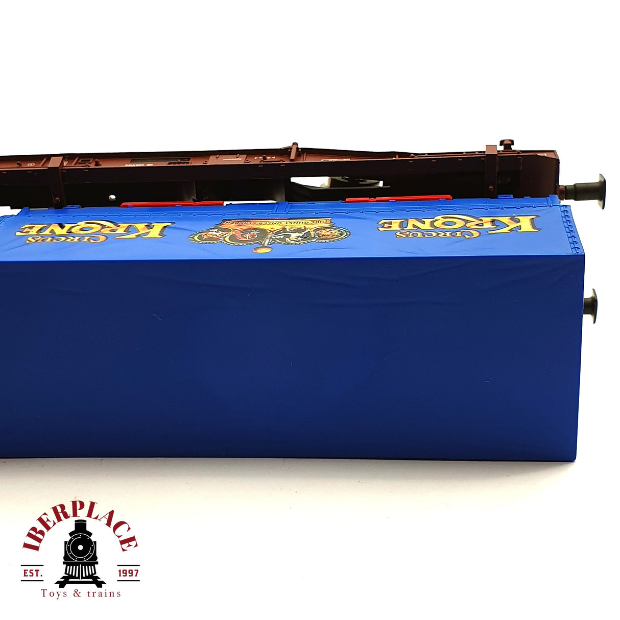 ♻️ 2da mano - DC Roco vagón contenedor Krone Circus DB H0 escala 1:87 E15