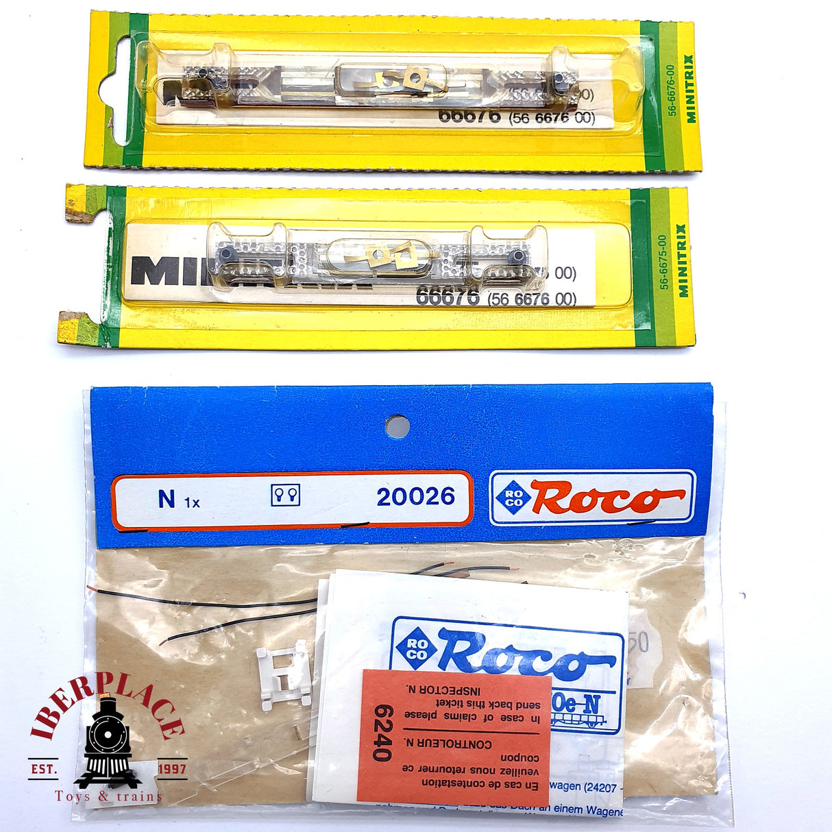 ♻️ 2da mano - 3x Roco Minitrix Iluminación interior para vagones N escala 1:160