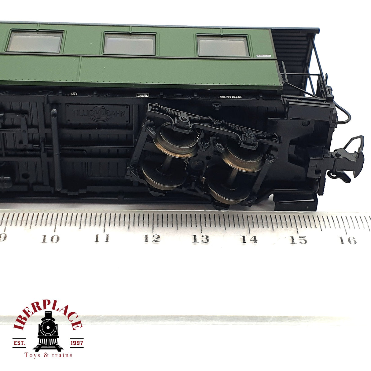 ♻️ 2da mano - Tillig Bahn 03980 vagón pasajeros DR 970 H0e escala 1:87 E15