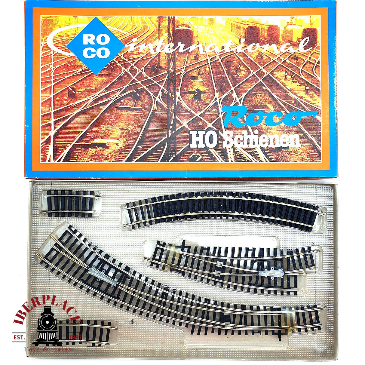 ♻️ 2da mano -  Roco 5004R set de desvíos y vías curvas H0 escala 1:87 E15