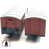 ♻️ 2da mano - BEMO 2x vagones mercancias DB 481 477 H0e H0m escala 1:87 E15