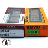 ♻️ 2da mano - BEMO 2x vagones mercancias DB 481 477 H0e H0m escala 1:87 E15