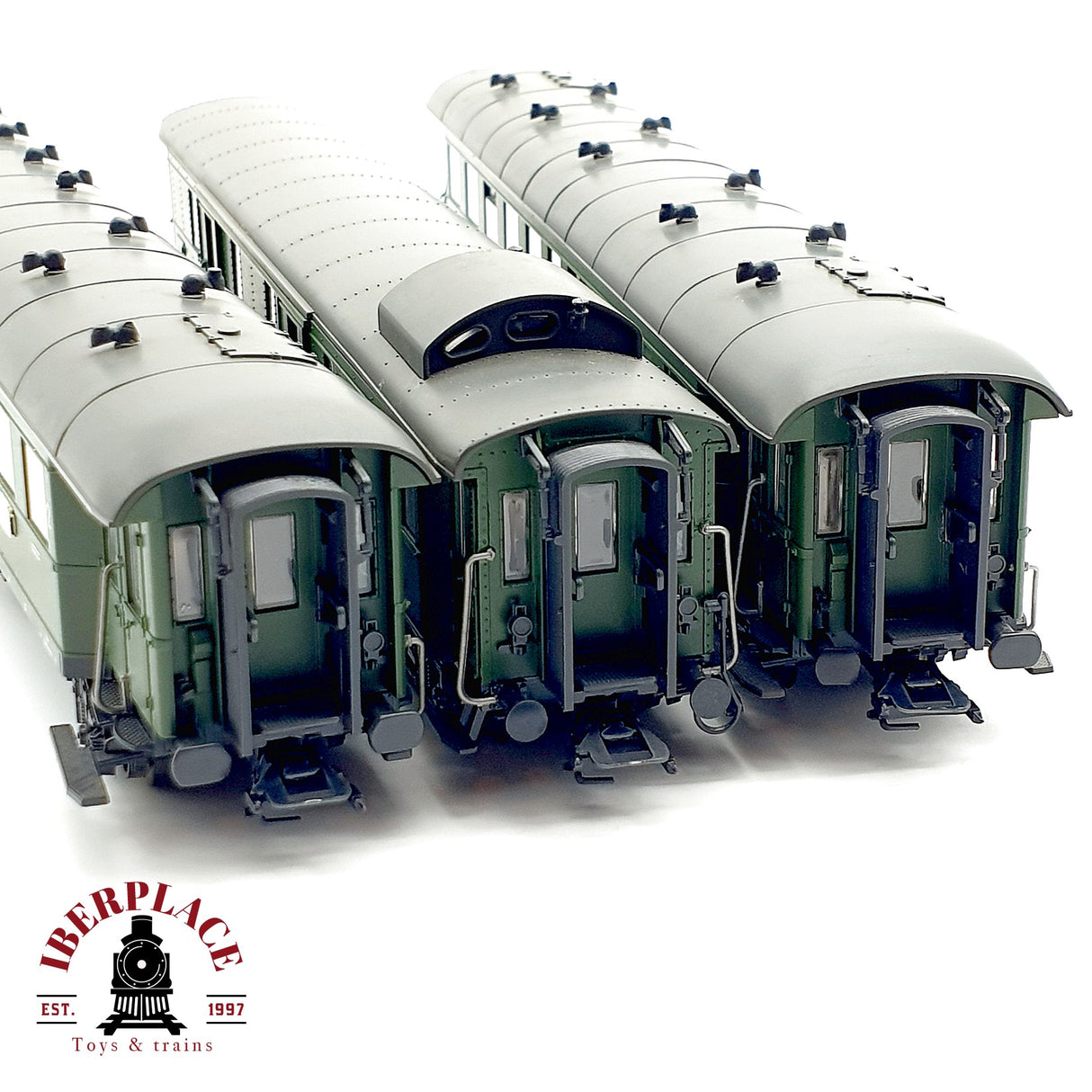 ♻️ 3x DC Roco vagones pasajeros y equipajes DB clases 1-2 H0 escala 1:87 A28