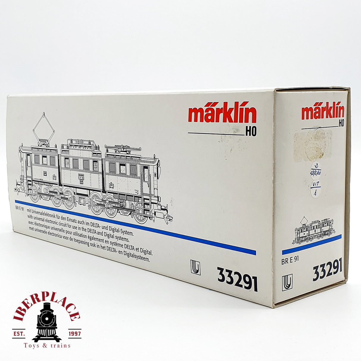 ♻️ AC Märklin 33291 Locomotora BR E91 99 H0 escala 1:87 A28