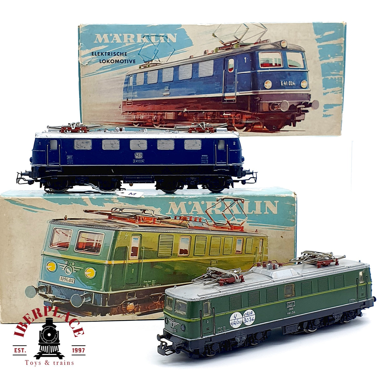 ♻️ 2x AC Märklin 3034 3036 Locomotoras ÖBB DB Hierro fundido H0 escala 1:87 A28