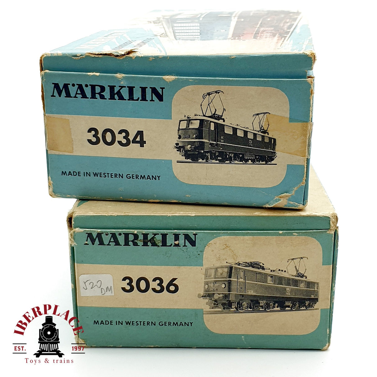 ♻️ 2x AC Märklin 3034 3036 Locomotoras ÖBB DB Hierro fundido H0 escala 1:87 A28
