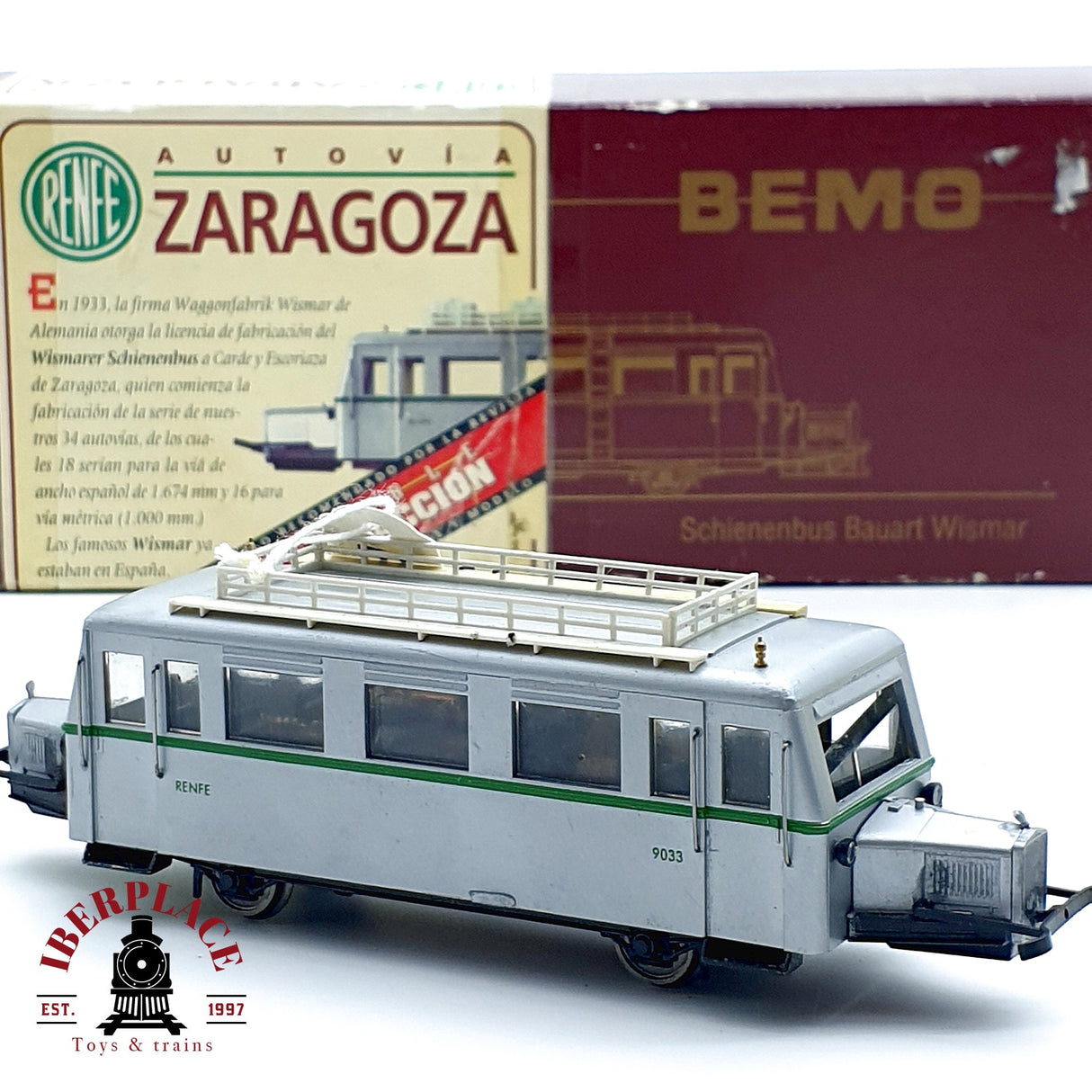 ♻️ 💥Bemo H0e H0m 1609 913 Autovía Zaragoza RENFE 💎¡Mítica Serie Limitada!