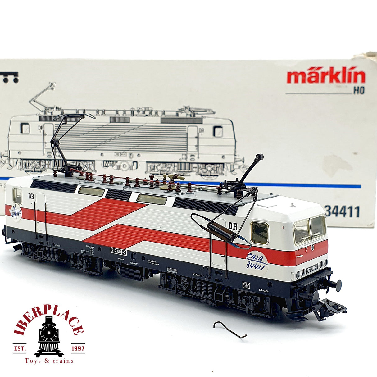 ♻️ AC Märklin 34411 Locomotora BR 212 001-2 DR H0 escala 1:87 A28