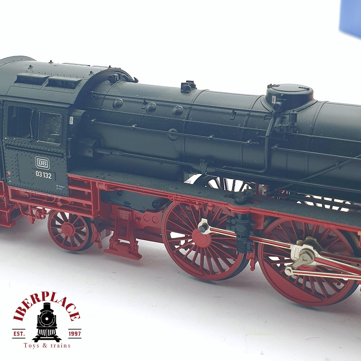 ♻️ 2da mano - DC Roco 43340 Locomotora de vapor DB BR 03 132 Negra H0 escala 1:87
