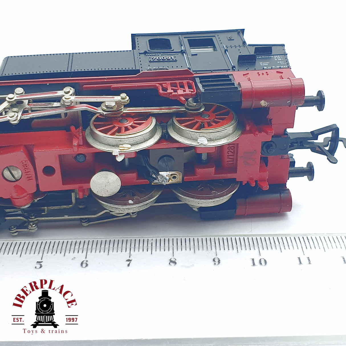 ♻️ 2da mano - DC Fleischmann 4016 Locomotora de vapor DB 70091 Negra H0 escala 1:87