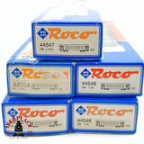 ♻️ 2da mano - DC 5x Roco vagones pasajeros DB clase 1-2 verde H0 escala 1:87