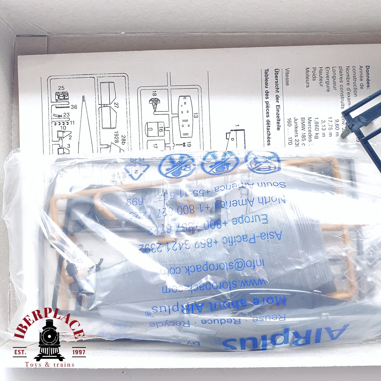 ♻️ 2da mano - Märklin 4506 set de vagones transporte de aviones junkers F13 H0 escala 1:87