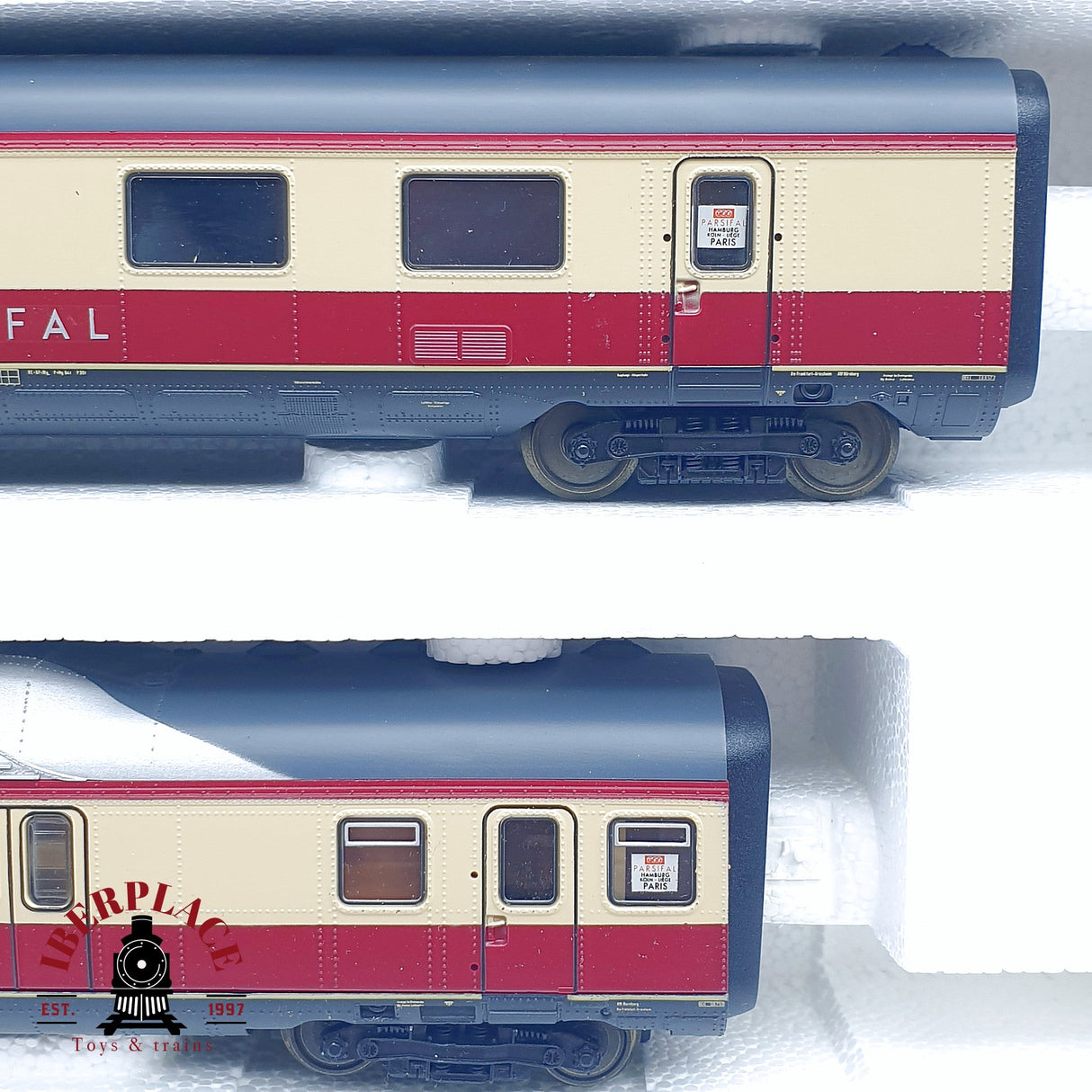 ♻️ 2da mano - DC Roco 43011 Set Tren diesel BR 601 Trans Europ Express H0 escala 1:87