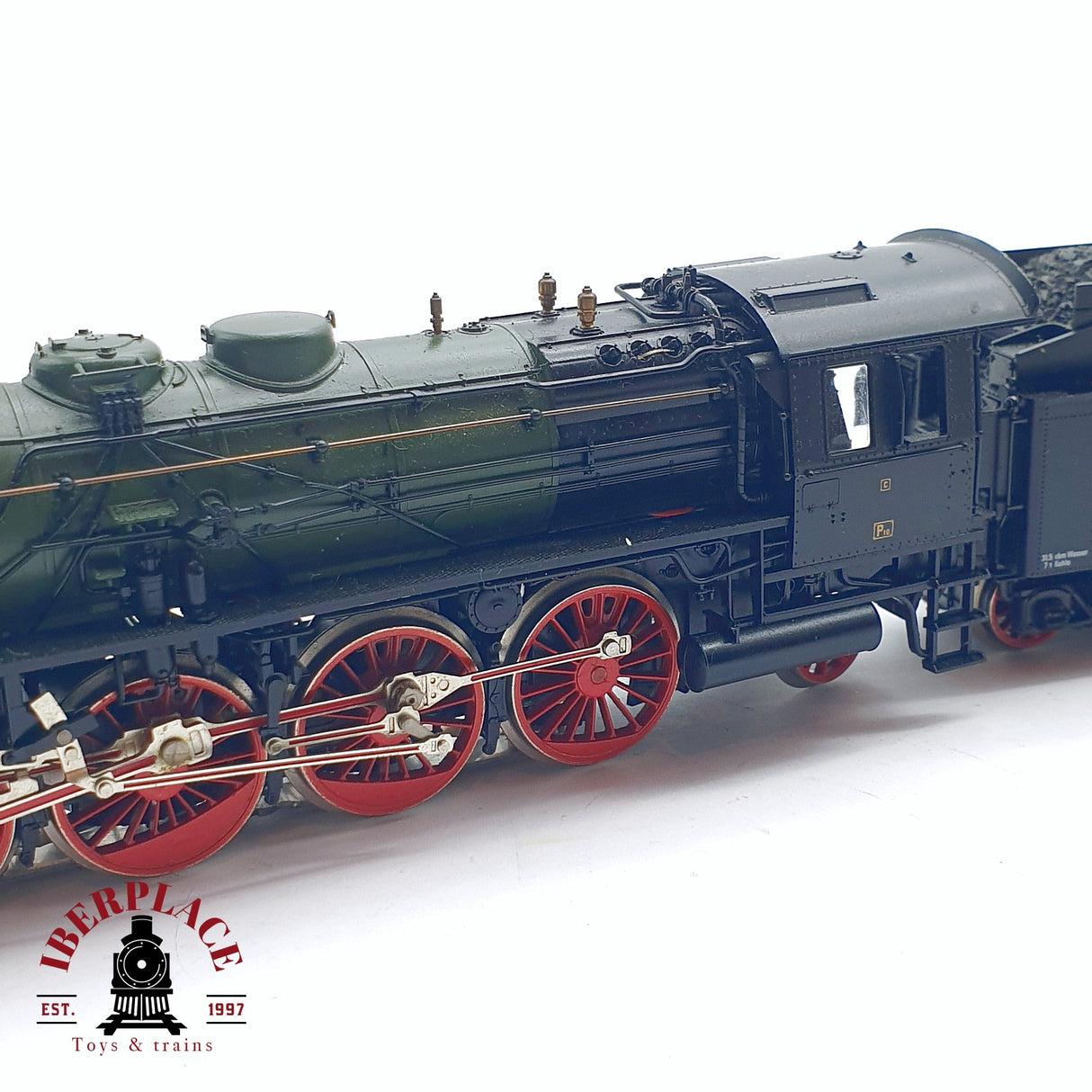 ♻️ 2da mano - AC Fleischmann 1885 Set locomotora P.St.B. 2810 vagones pasajeros H0 escala 1:87