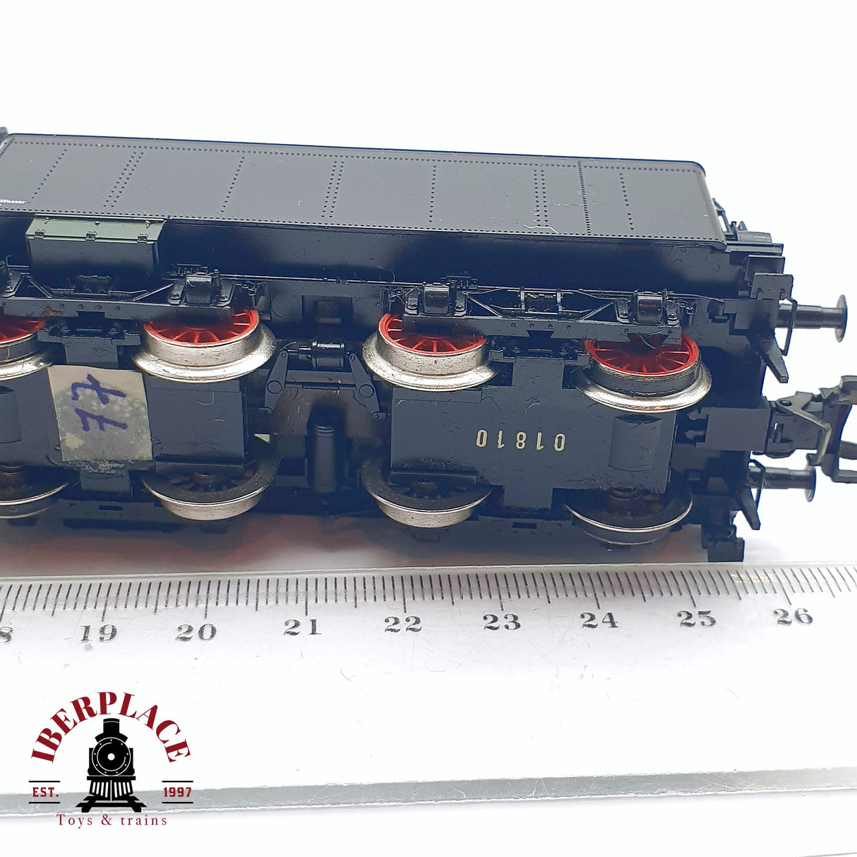 ♻️ 2da mano - AC Fleischmann 1885 Set locomotora P.St.B. 2810 vagones pasajeros H0 escala 1:87