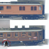♻️ 2da mano - AC Fleischmann 1885 Set locomotora P.St.B. 2810 vagones pasajeros H0 escala 1:87