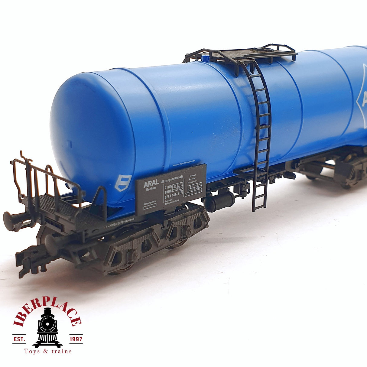 ♻️ 2da mano - DC Fleischmann 5473 vagón cisterna Aral DB H0 escala 1:87