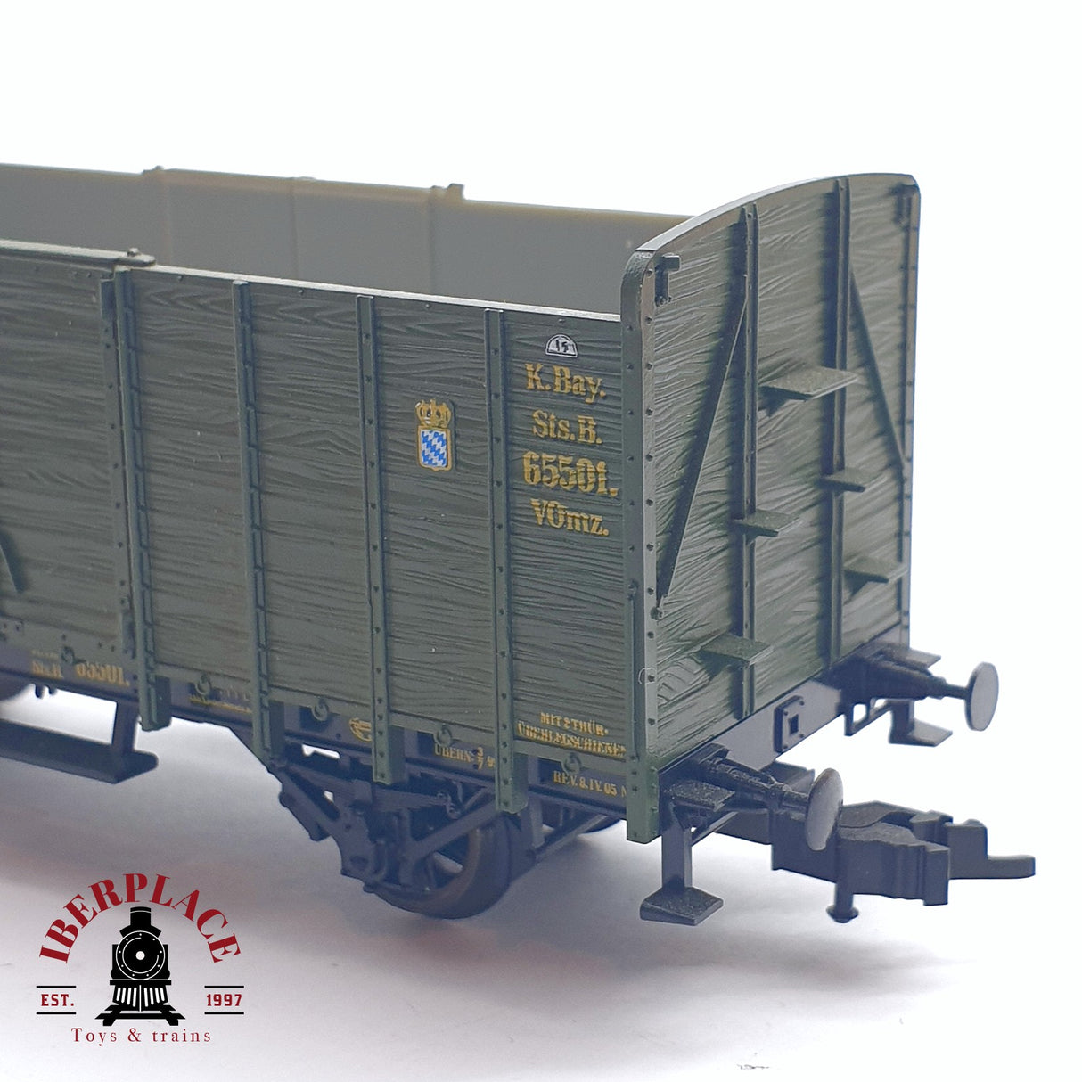 ♻️ 2da mano - DC Trix 33563 vagon abierto K.Bay.Sts.B 65501  H0 escala 1:87