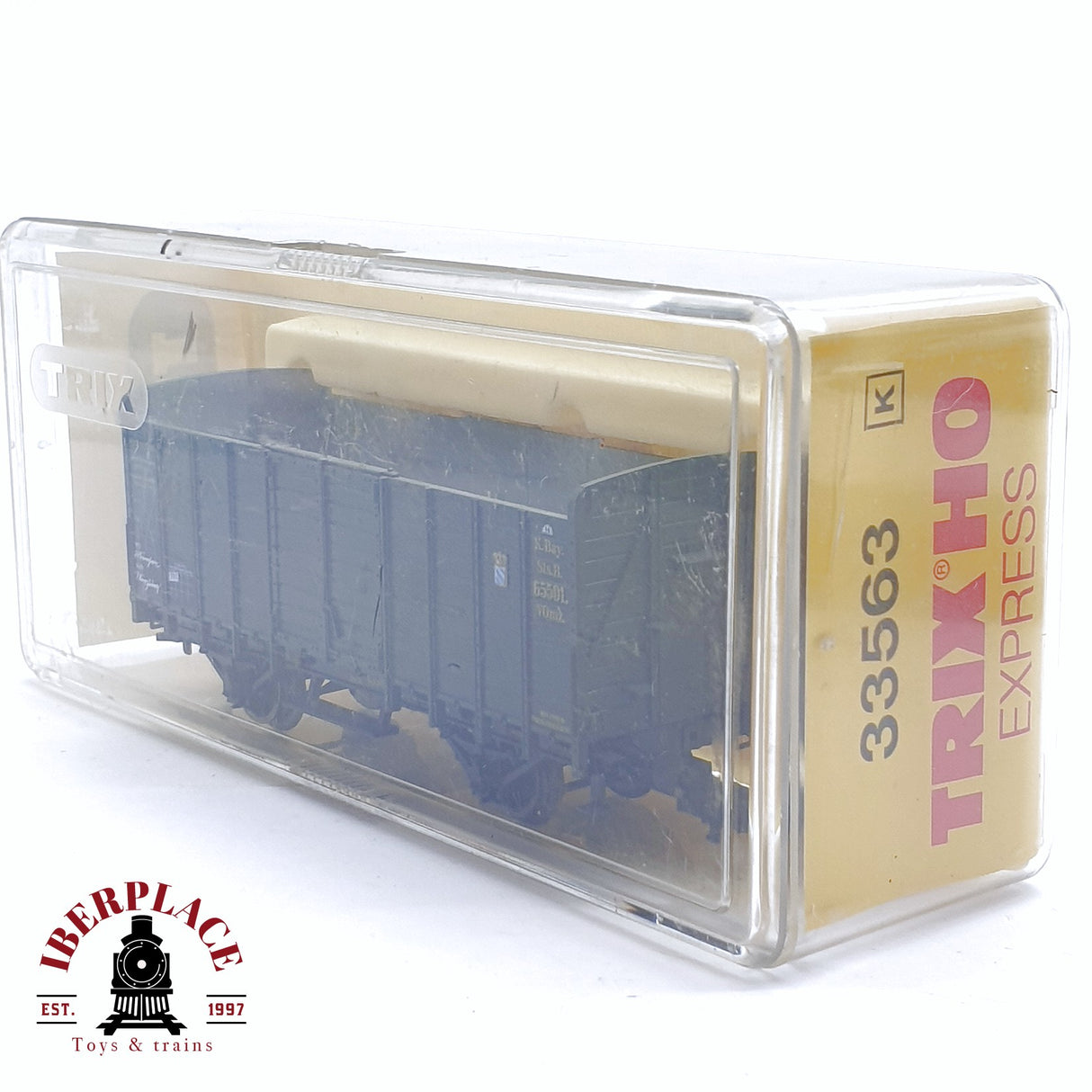 ♻️ 2da mano - DC Trix 33563 vagon abierto K.Bay.Sts.B 65501  H0 escala 1:87