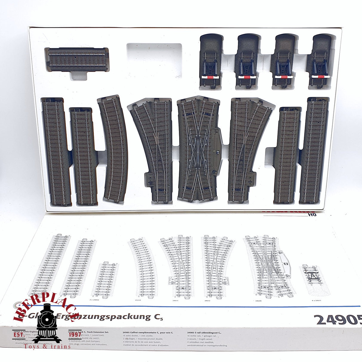 ♻️ 2da mano - Märklin 24905 Set de vias C Gleis Ergänzungspackung C5 H0 escala 1:87
