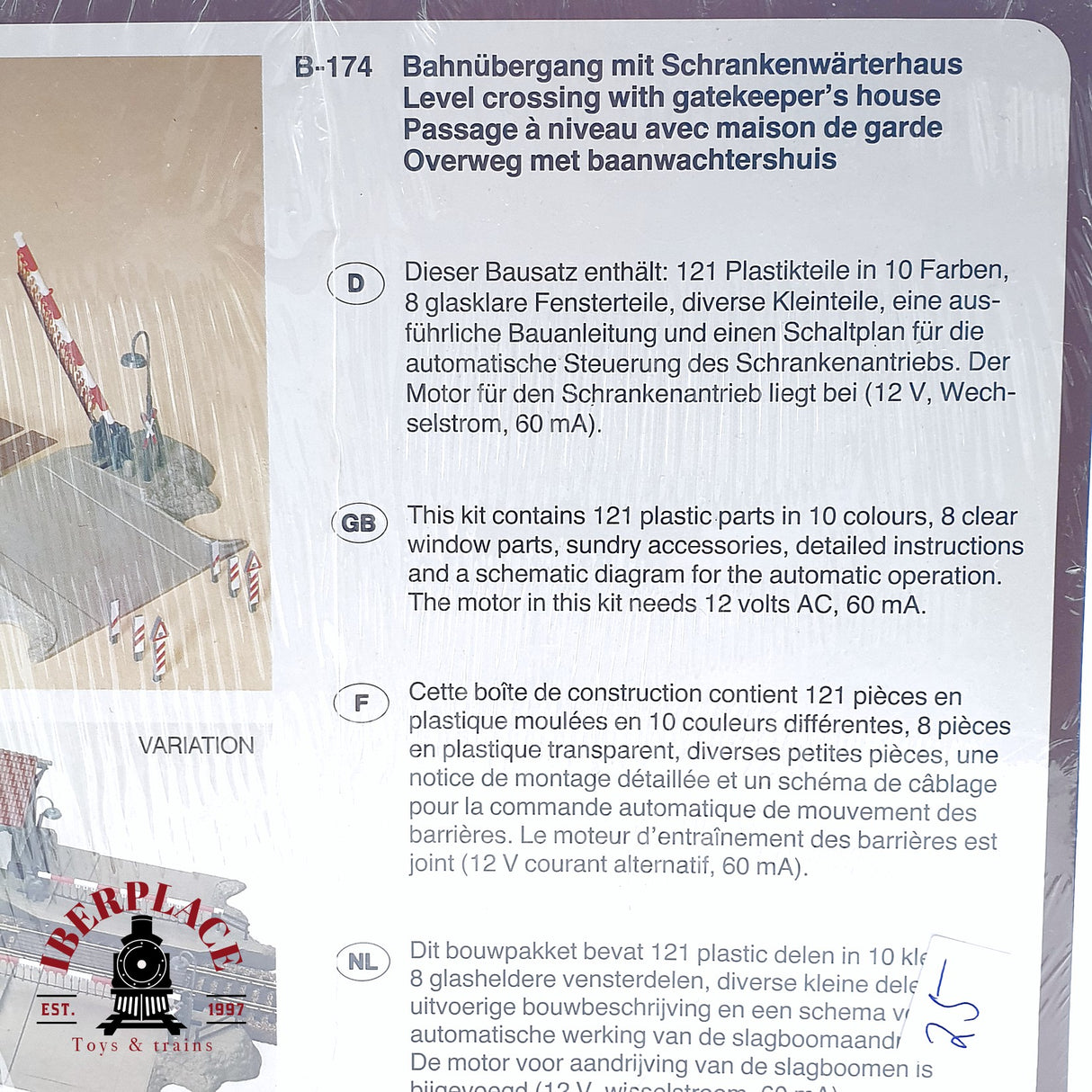 ♻️ 2da mano - Faller B-174 Paso a nivel con casa de vigilante H0 escala 1:87