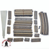 ♻️ 2da mano - 36x Märklin 5106 5108 5200 vías rectas y curvas sistema M H0 escala 1:87