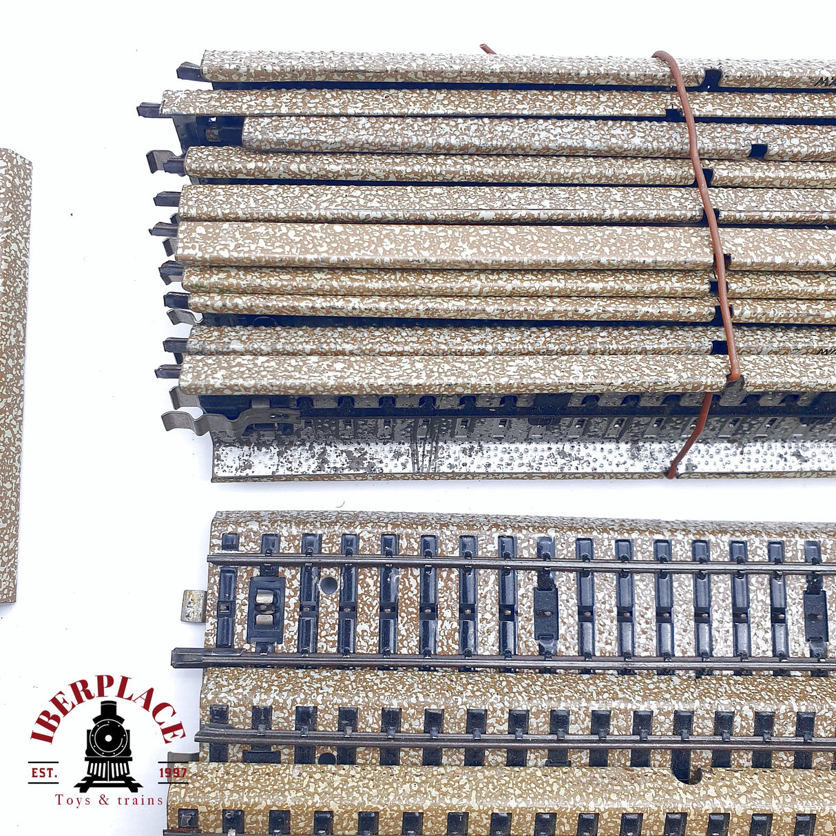 ♻️ 2da mano - 36x Märklin 5106 5108 5200 vías rectas y curvas sistema M H0 escala 1:87