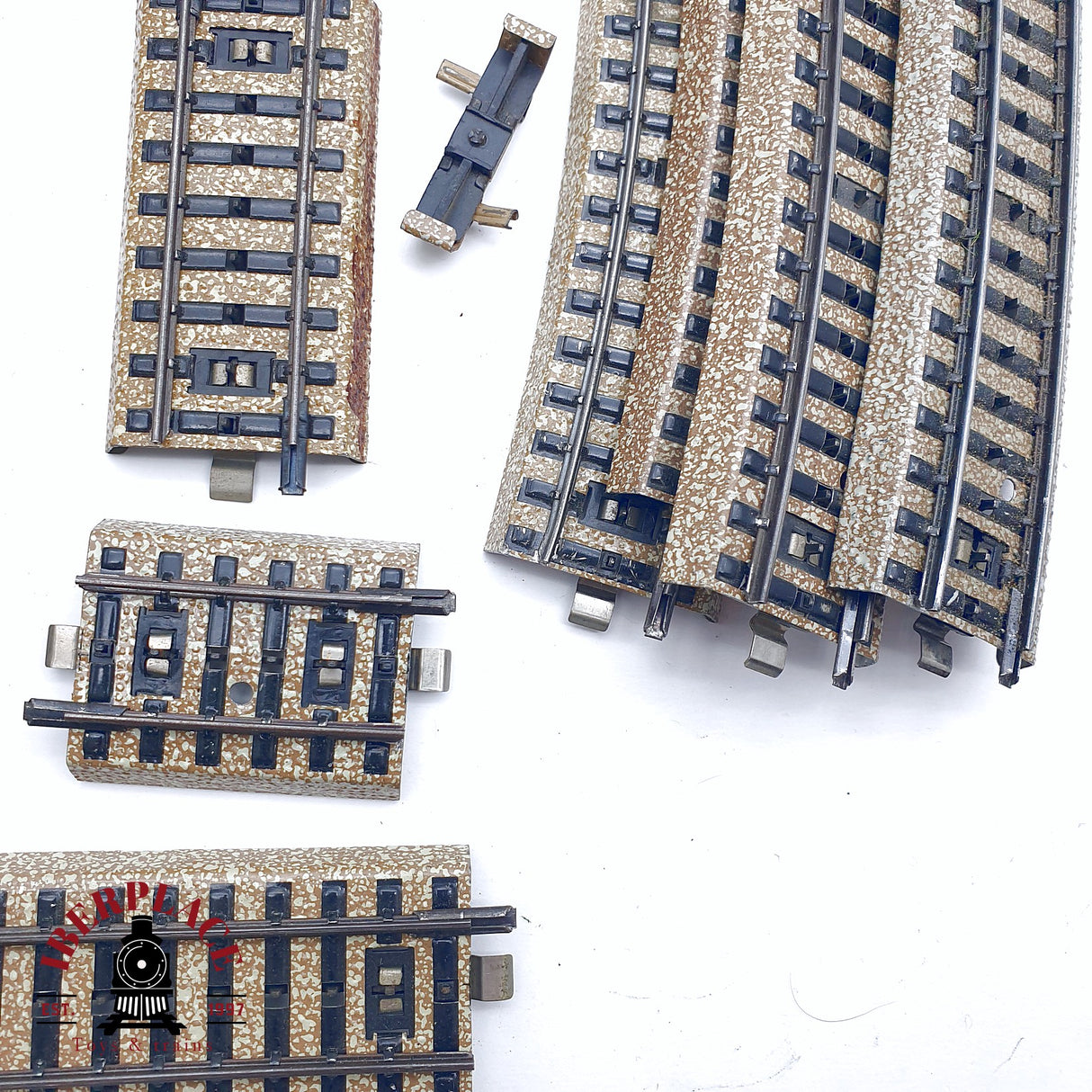 ♻️ 2da mano - 36x Märklin 5106 5108 5200 vías rectas y curvas sistema M H0 escala 1:87
