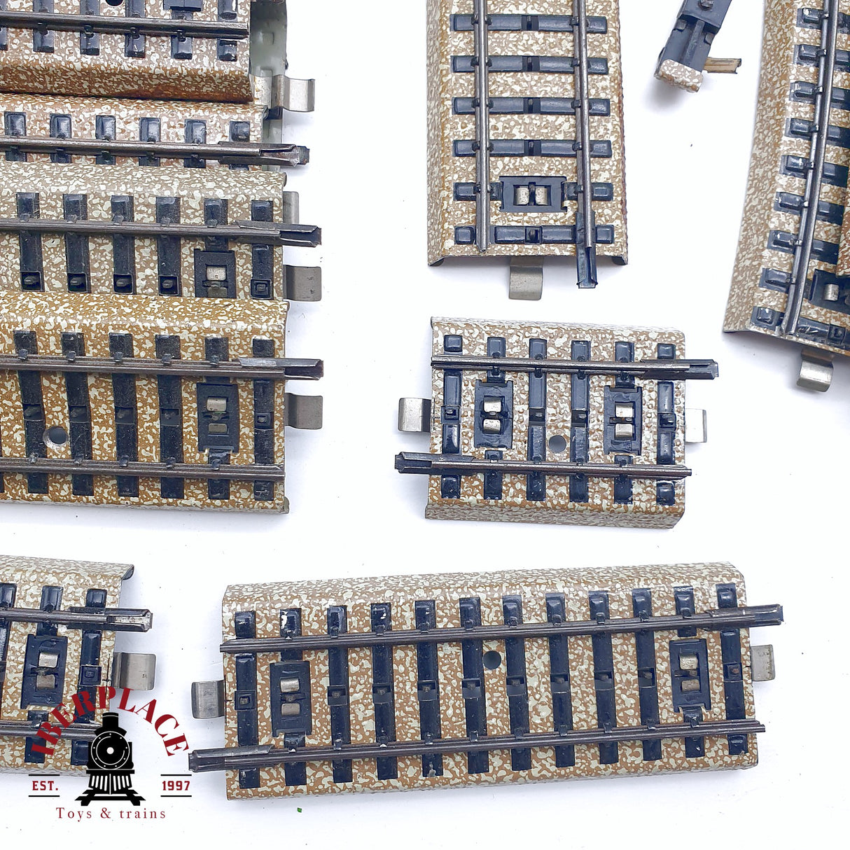 ♻️ 2da mano - 36x Märklin 5106 5108 5200 vías rectas y curvas sistema M H0 escala 1:87