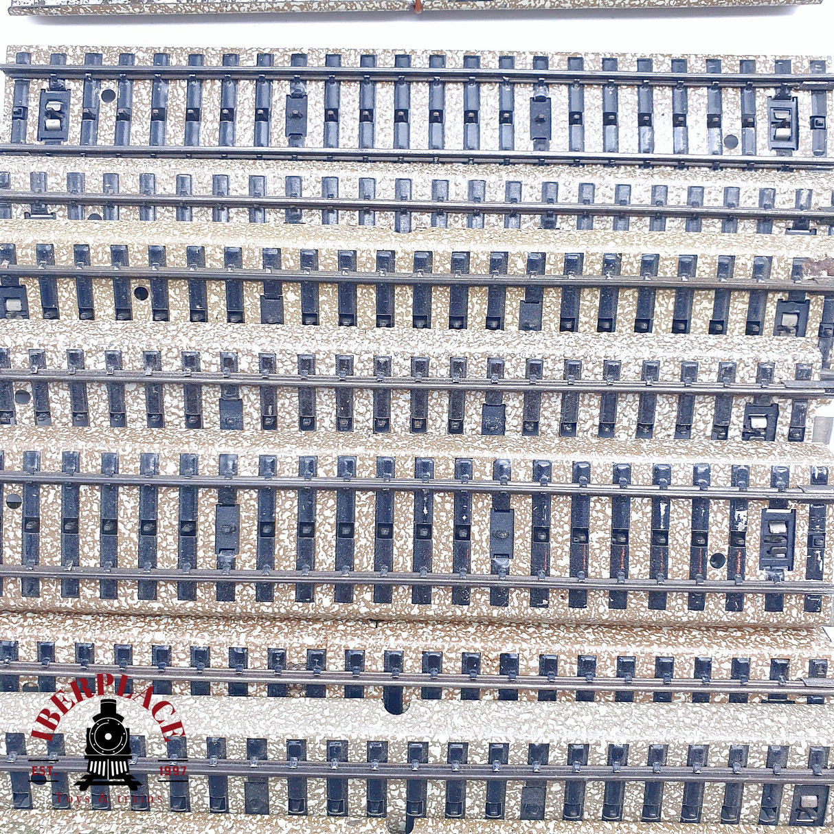 ♻️ 2da mano - 36x Märklin 5106 5108 5200 vías rectas y curvas sistema M H0 escala 1:87