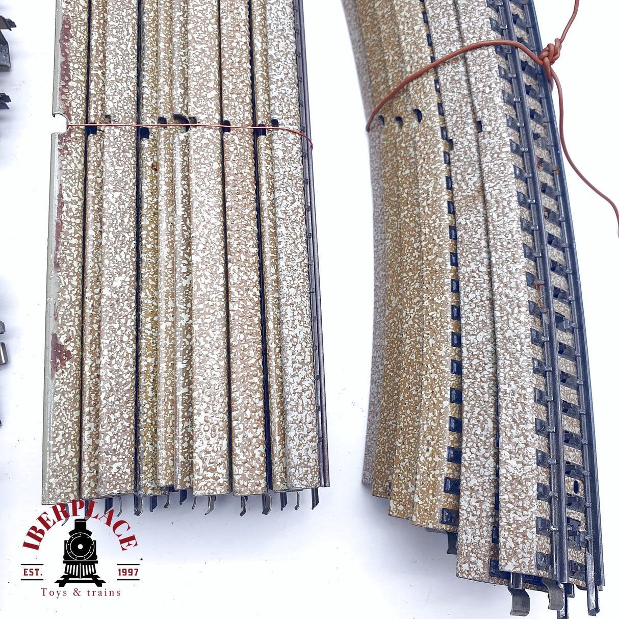 ♻️ 2da mano - 49x Märklin 5106 5100 5200 vías rectas y curvas sistema M H0 escala 1:87