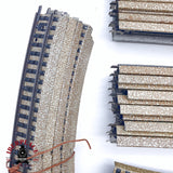 ♻️ 2da mano - 49x Märklin 5106 5100 5200 vías rectas y curvas sistema M H0 escala 1:87
