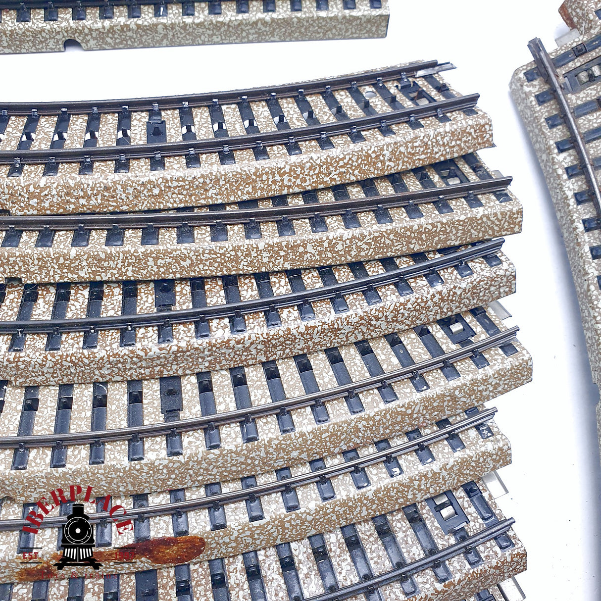 ♻️ 2da mano - 45x Märklin 5120 5100 5106 vías rectas y curvas sistema M H0 escala 1:87