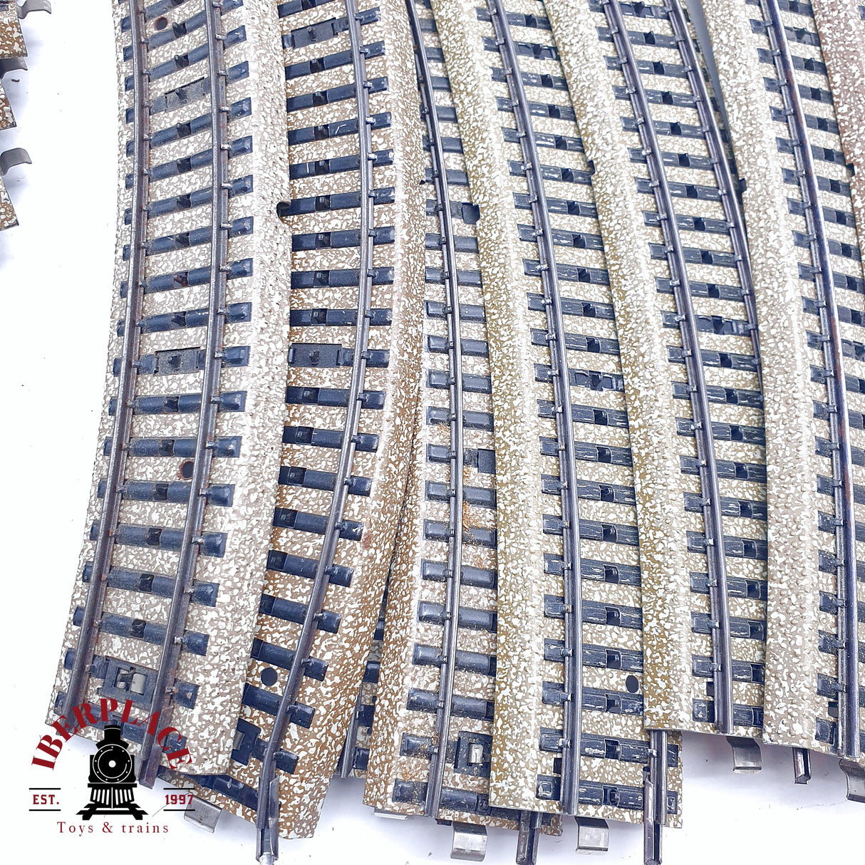 ♻️ 2da mano - 45x Märklin 5120 5100 5106 vías rectas y curvas sistema M H0 escala 1:87