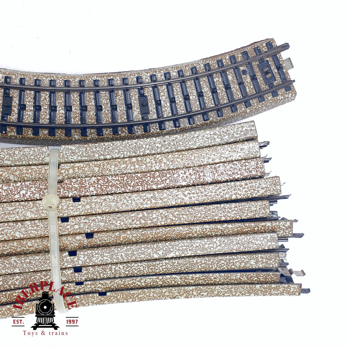 ♻️ 2da mano - 45x Märklin 5120 5100 5106 vías rectas y curvas sistema M H0 escala 1:87