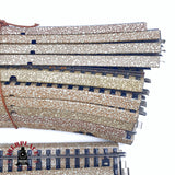 ♻️ 2da mano - 45x Märklin 5120 5100 5106 vías rectas y curvas sistema M H0 escala 1:87