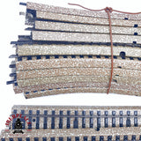 ♻️ 2da mano - 45x Märklin 5120 5100 5106 vías rectas y curvas sistema M H0 escala 1:87